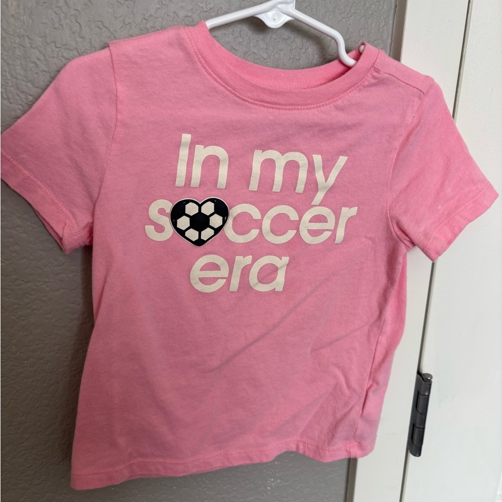 Old Navy Pink Soccer Graphic Tee
